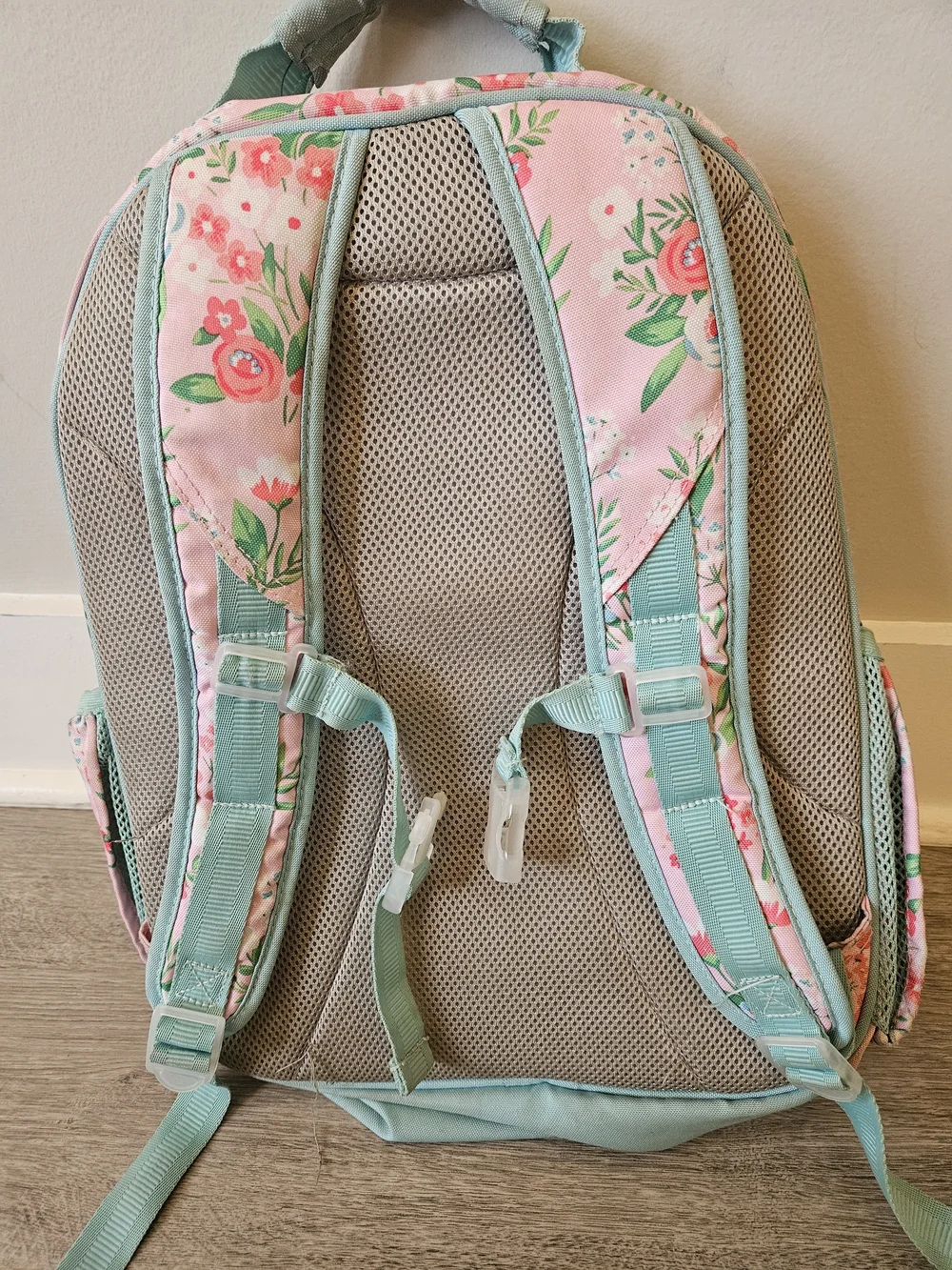 Pink Floral Kids Backpack